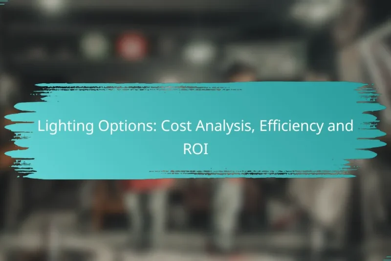 Lighting Options: Cost Analysis, Efficiency and ROI