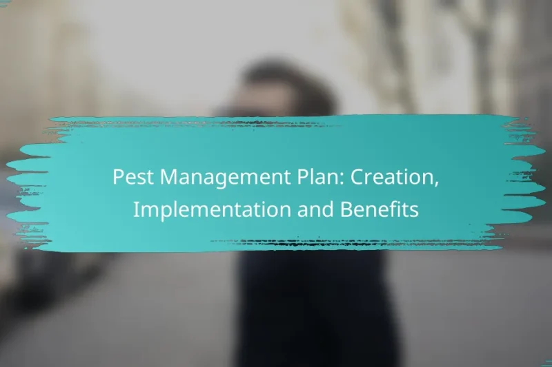 Pest Management Plan: Creation, Implementation and Benefits