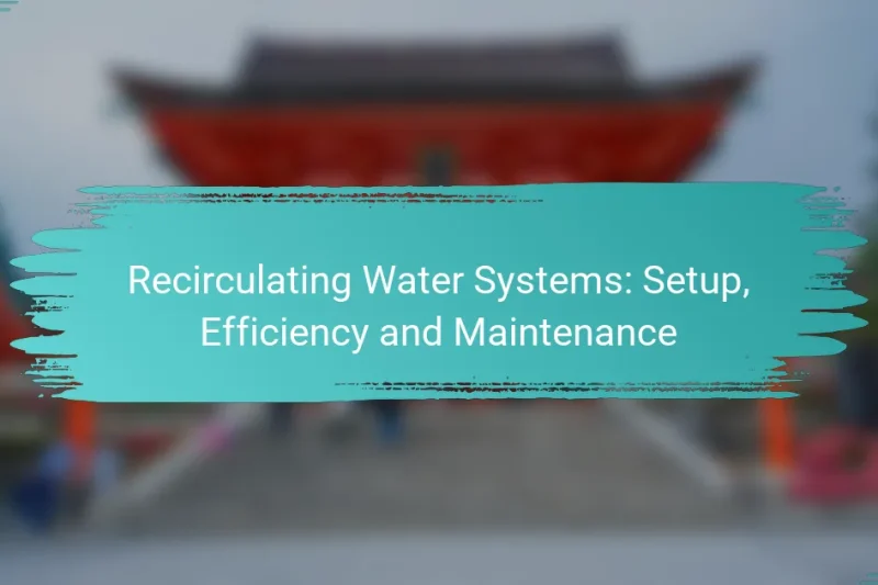 Recirculating Water Systems: Setup, Efficiency and Maintenance